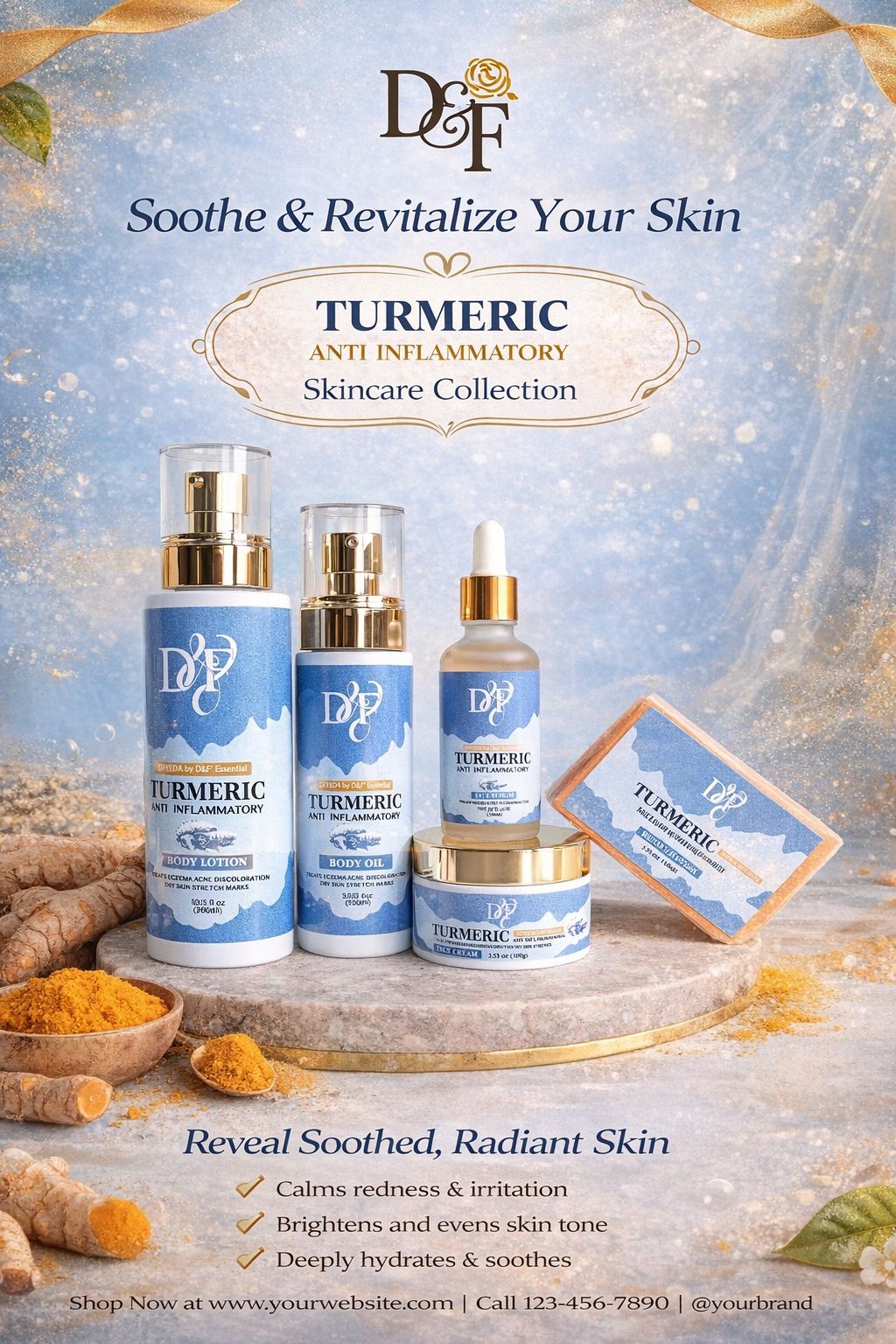 D&F Complete Radiance Skincare Collection Sets – Face & Body Bundles