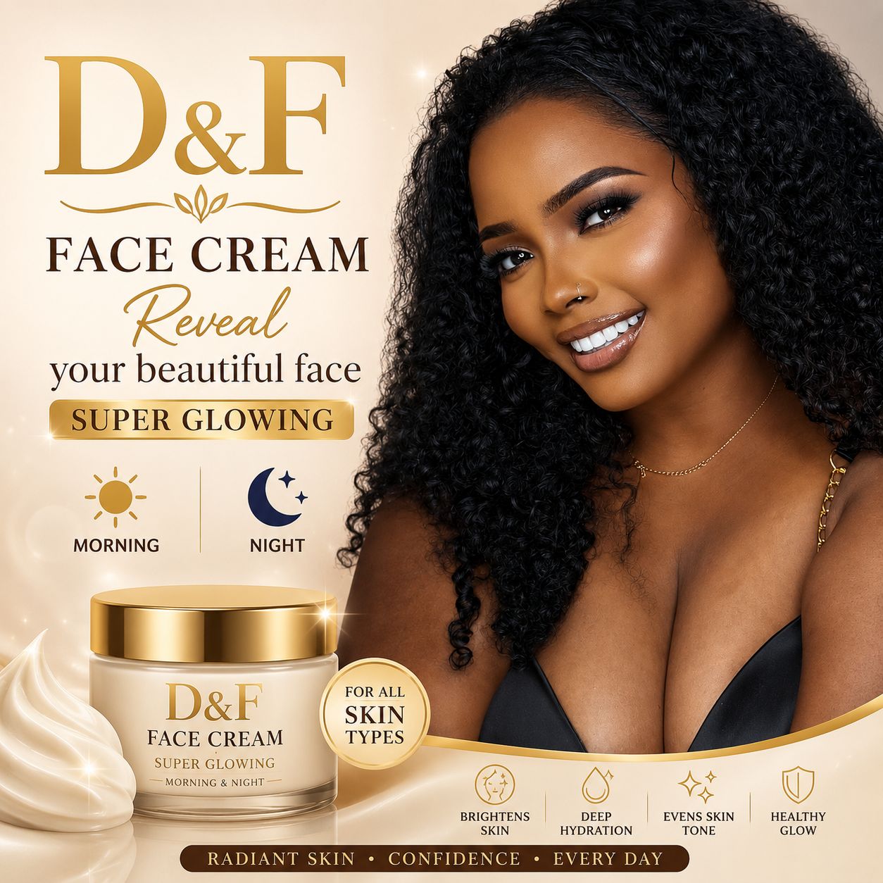 D&F Face Cream  Reveal Your Beautiful Skin